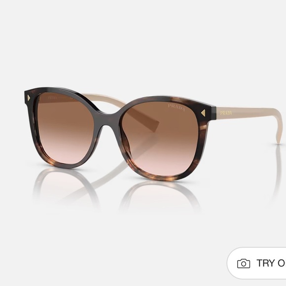 Prada Accessories - Prada PR 22ZS Tortoise Polarized Brown Gradient Sunglasses